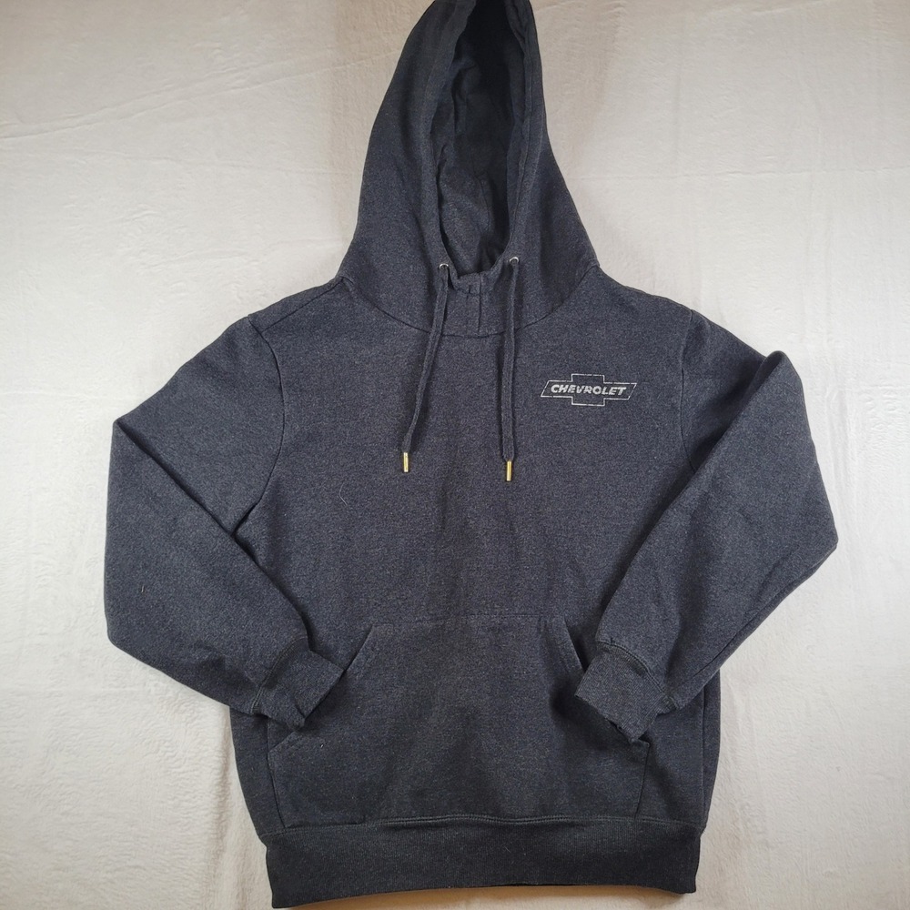 Chemistry Chevrolet Camaro Graphic Hoodie Mens Medium Gray Distressed GM Logo